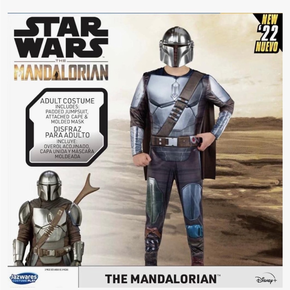 Star Wars Mandalorian Silver and Black Costume